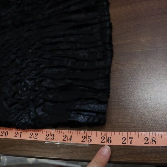 Komarov Textured Shirt Womens L Black Whimsigoth Fairy Grunge Dark Feminine Edgy - Picture 13 of 16